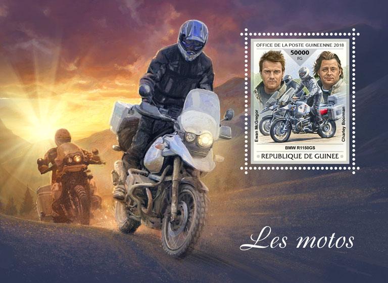 Motorcycles - Issue of Guinée postage stamps
