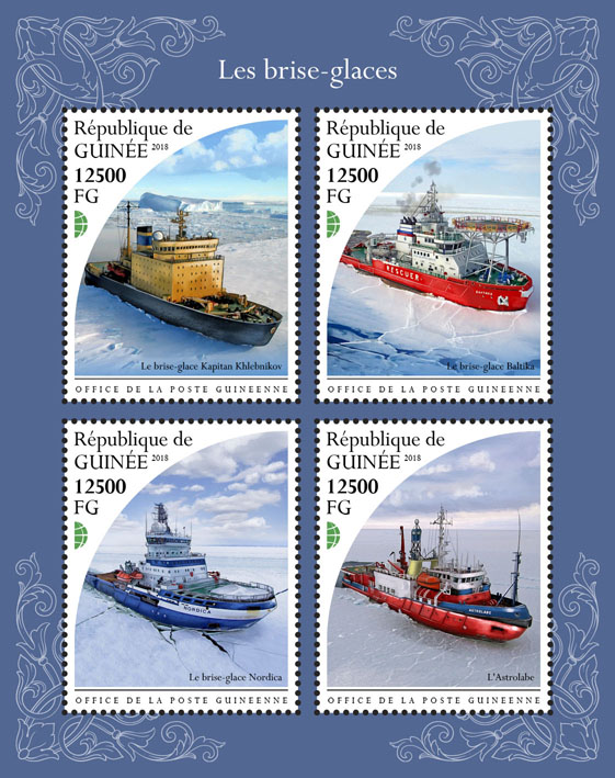 Icebreakers - Issue of Guinée postage stamps