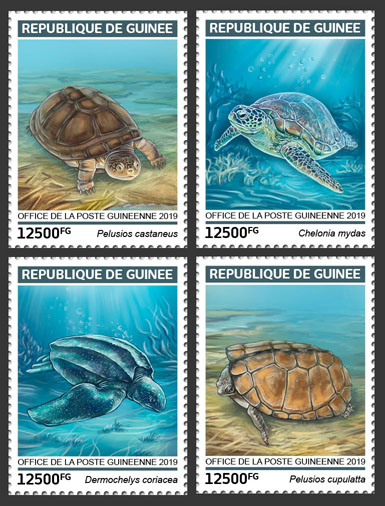 Turtles - Issue of Guinée postage stamps