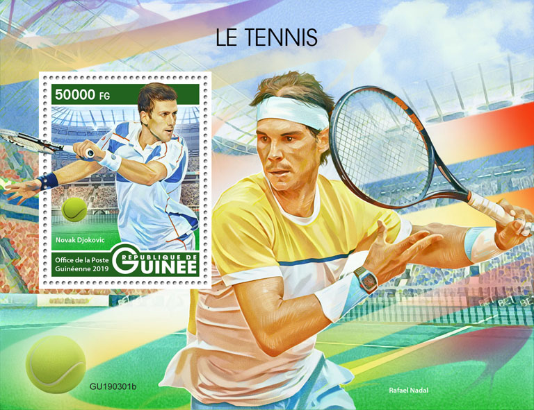 Tennis - Issue of Guinée postage stamps