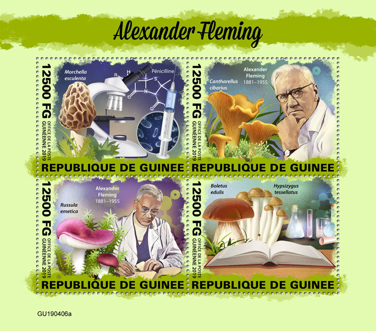 Alexander Fleming - Issue of Guinée postage stamps