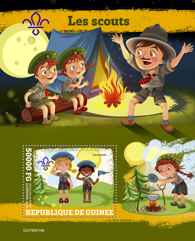 Scouts - Issue of Guinée postage stamps